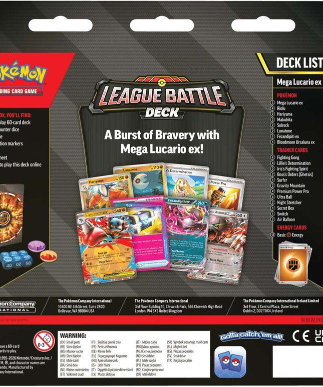 Pokemon TCG: Mega Lucario ex League Battle Deck