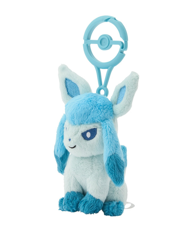 Pokémon Plush Glaceon Carabiner Mascot Keychain