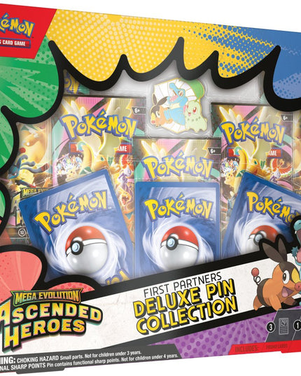 Pokémon TCG Mega Evolution Ascended Heroes First Partners Deluxe Pin Collection