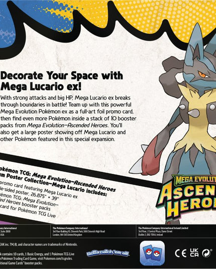 Pokémon TCG Mega Evolution Ascended Heroes Premium Poster Collection
