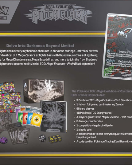 Pokémon TCG: Mega Evolution Pitch Black Elite Trainer Box ETB