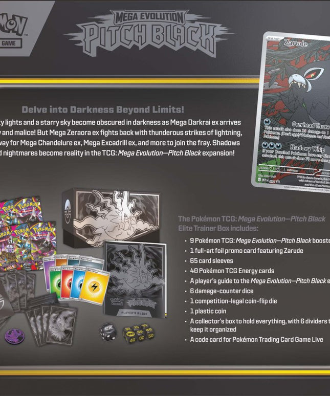 Pokémon TCG: Mega Evolution Pitch Black Elite Trainer Box ETB