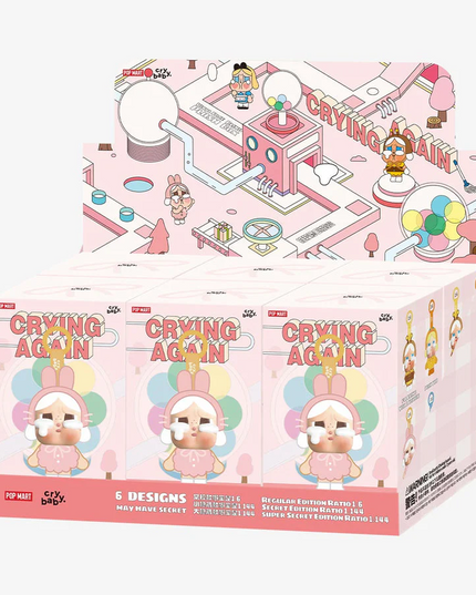 CRYBABY Crying Again Series-Vinyl Face Plush Blind Box Sealed Case