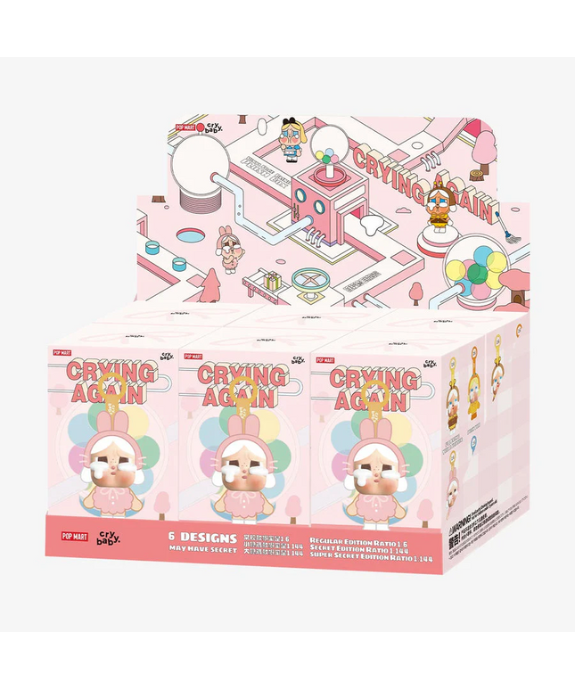 CRYBABY Crying Again Series-Vinyl Face Plush Blind Box Sealed Case