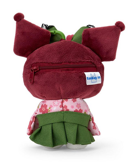 Kuromi Eco Shopping Tote Bag Plush Case Matcha Sakura Kimono Sanrio