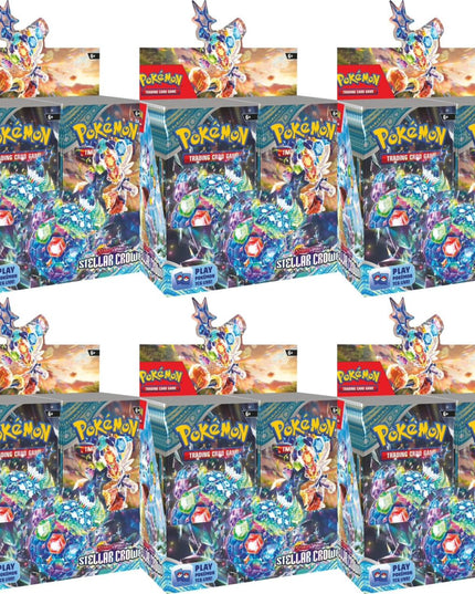 POKÉMON TCG Scarlet & Violet 7 Stellar Crown Booster CASE of 6 booster SV7