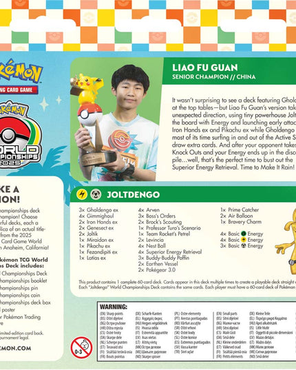 2025 Pokemon TCG World Championships Deck