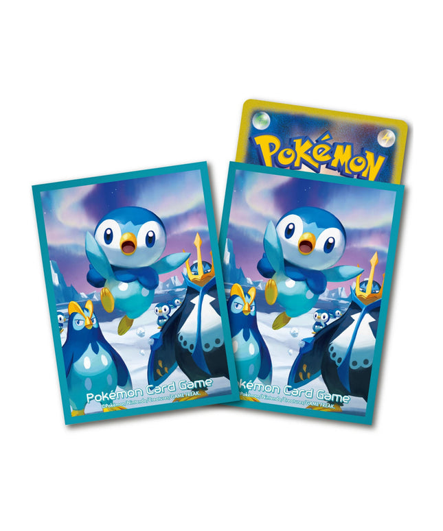 Pokemon Center Card Sleeves 64 Count Piplup, Prinplup & Empoleon