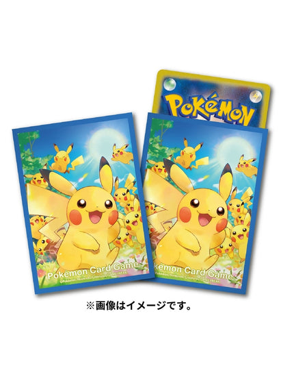 Pokemon Center Card Sleeves 64 Count Pikachu Gathering
