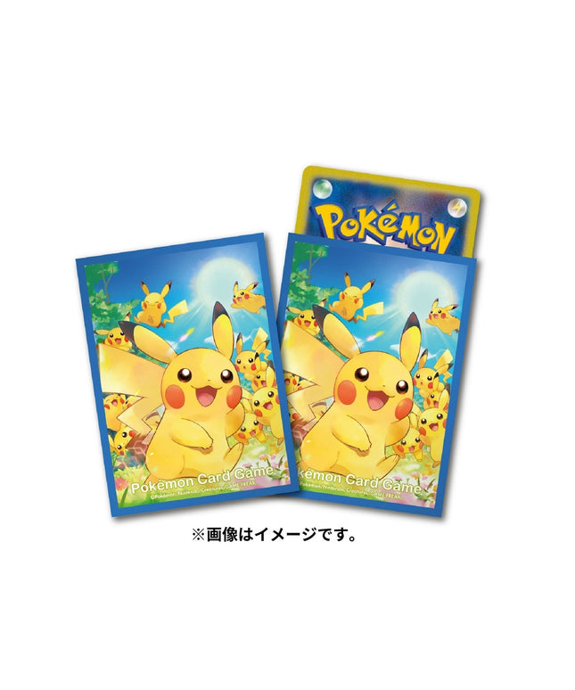 Pokemon Center Card Sleeves 64 Count Pikachu Gathering