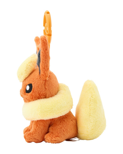 Pokemon Plush Flareon Carabiner Mascot Plush Keychain