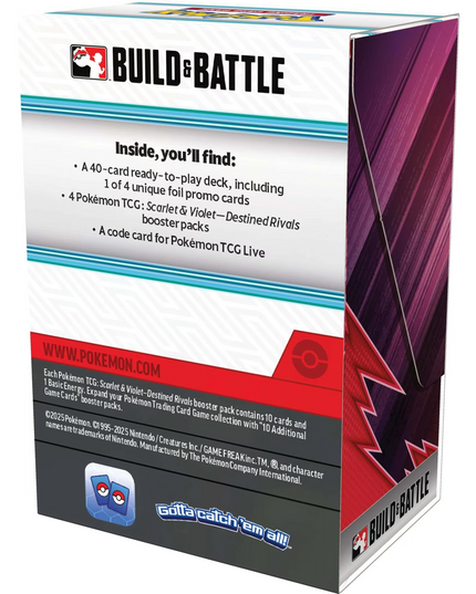 Pokemon TCG Scarlet & Violet Destined Rivals Build & Battle Box SV10