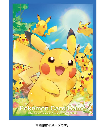Pokemon Center Card Sleeves 64 Count Pikachu Gathering