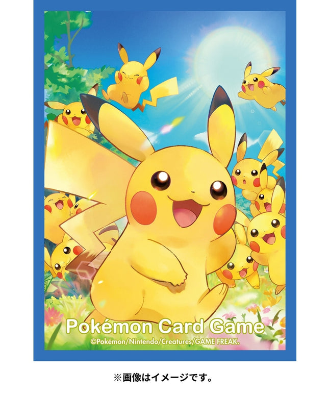 Pokemon Center Card Sleeves 64 Count Pikachu Gathering