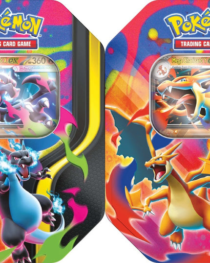 Pokémon TCG: Mega Charizard Tin Pair – Topdeck Gaming Strathfield