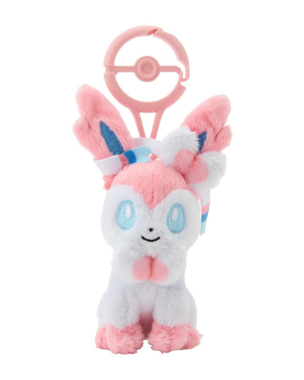 Pokémon Mascot with Carabiner Sylveon Keychain Plush