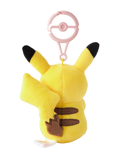 Pokémon Center Kagawa Plush Pikachu Mascot Keychain with Carabiner Icecream