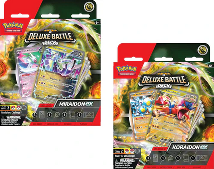 Pokemon TCG: Miraidon ex / Koraidon ex Deluxe Battle Deck