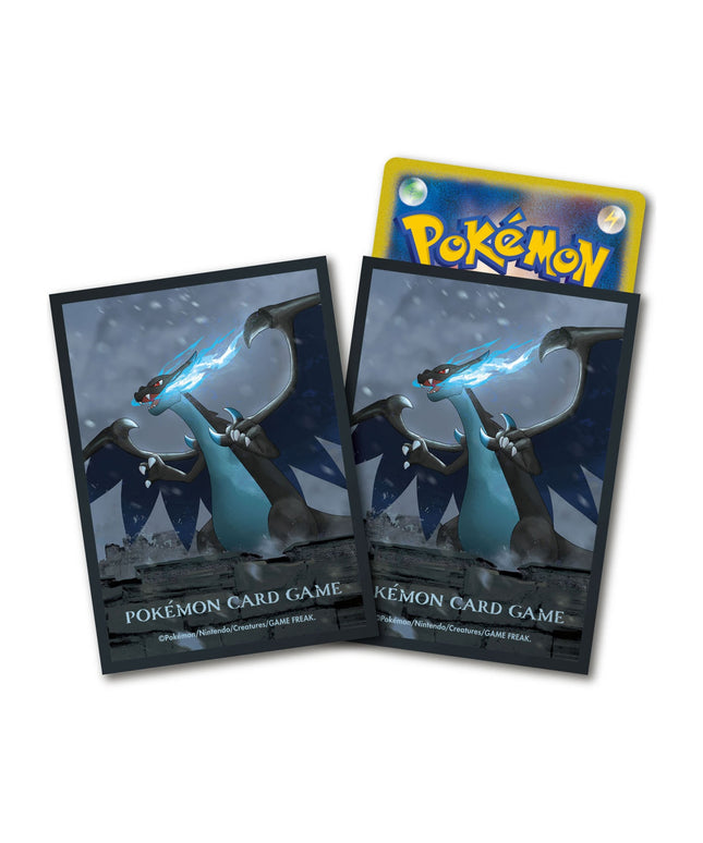 Pokemon Center Card Sleeves 64 Count Mega Charizard X at the Ancient Castle