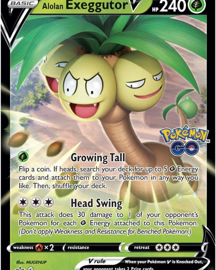 POKEMON TCG Pokémon GO Collection Alolan Exeggutor V