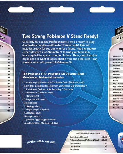 POKEMON TCG Pokémon GO V Battle Deck Bundle
