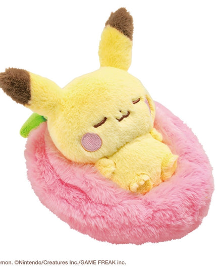PokéPeace Sleeping Fruit Plush – Pikachu