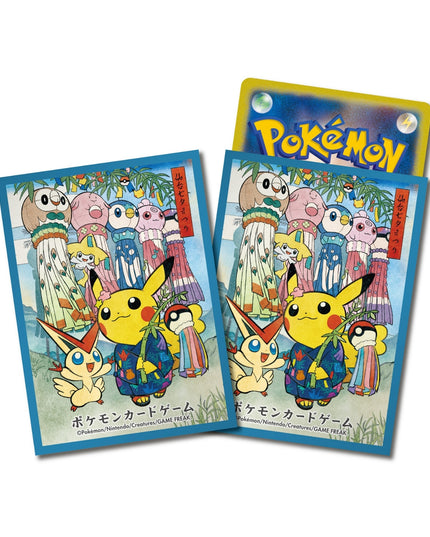 Pokemon Center Card Sleeves 64 Count Tanabata Festival Pikachu