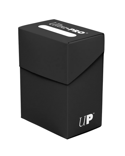 Ultra Pro Solid Color DECK BOX 80ct Black