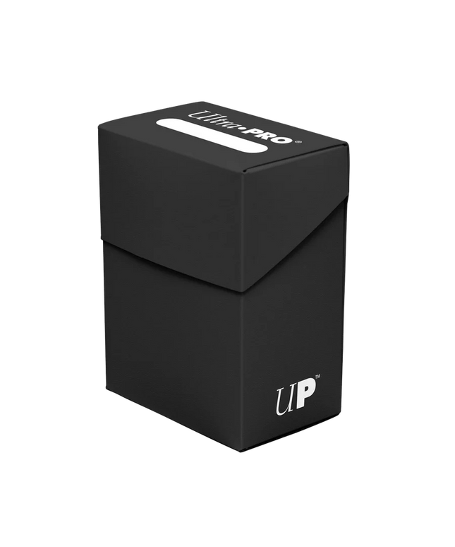 Ultra Pro Solid Color DECK BOX 80ct Black