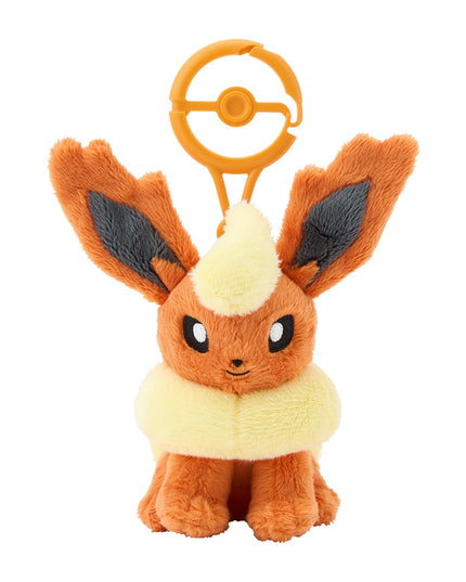 Pokemon Plush Flareon Carabiner Mascot Plush Keychain