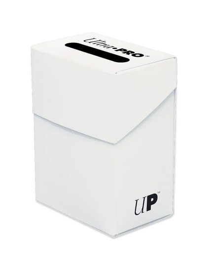 Ultra Pro Solid Color DECK BOX 80ct White