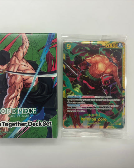 One Piece Card Game Zoro Deck With Promo Learn Together Deck Set