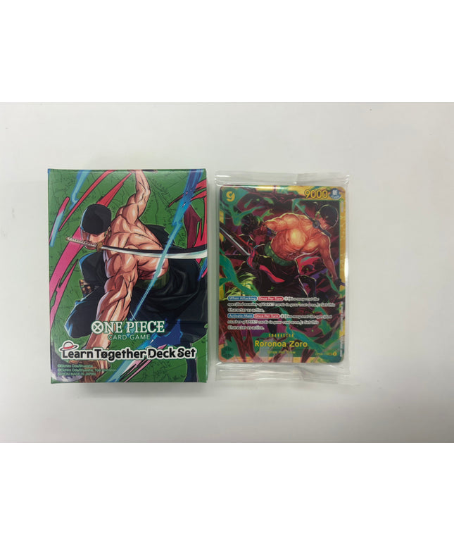 One Piece Card Game Zoro Deck With Promo Learn Together Deck Set