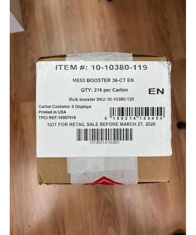 Pokemon TCG ME3 Mega Evolutions Perfect Order Booster Box Sealed Case