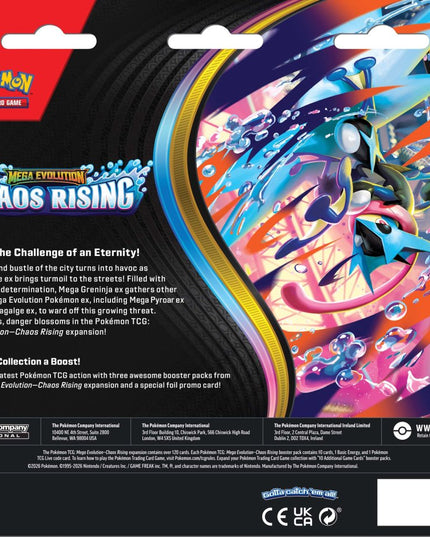 Pokémon TCG: Mega Evolution Chaos Rising 3-Booster Blister