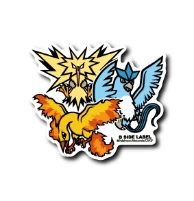 B-SIDE LABEL Pokemon Official Vinyl Sticker Japan Original