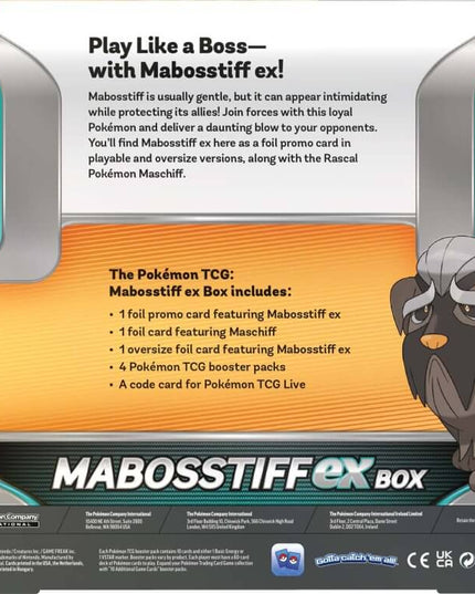 POKÉMON TCG Mabosstiff ex Box