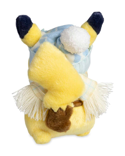 Snowball-Rolling Pikachu Snowy Softies Plush