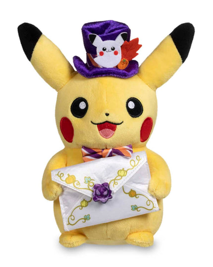 Pikachu Pokemon Pumpkin Celebration Poke Plush - 8 ¾ In