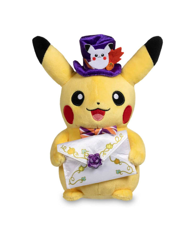 Pikachu Pokemon Pumpkin Celebration Poke Plush - 8 ¾ In