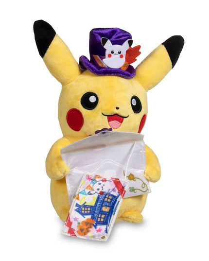Pikachu Pokemon Pumpkin Celebration Poke Plush - 8 ¾ In