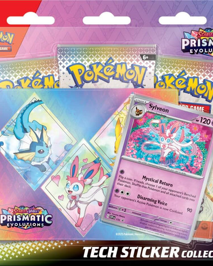 POKÉMON TCG Scarlet & Violet 8.5 Prismatic Evolutions Tech Sticker Collection