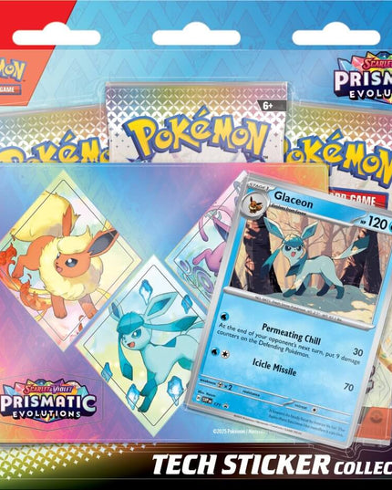 POKÉMON TCG Scarlet & Violet 8.5 Prismatic Evolutions Tech Sticker Collection