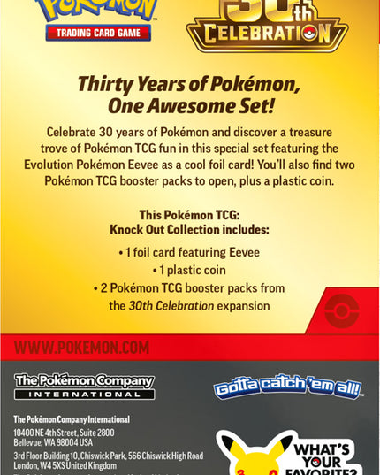 Pokémon TCG: 30th Celebration Knock Out Collection