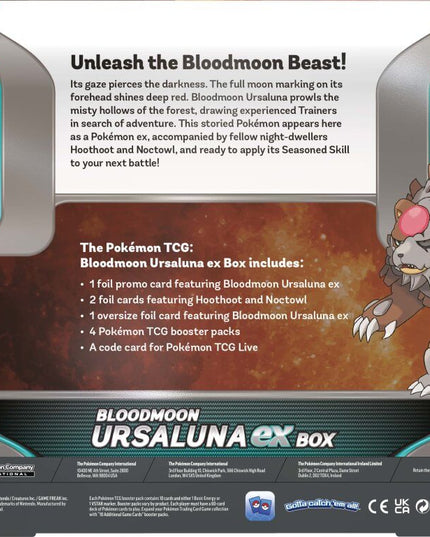 POKÉMON TCG Bloodmoon Ursaluna ex Box