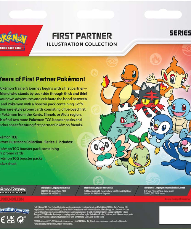 Preorder Pokémon TCG: First Partner Illustration Collection Series 1