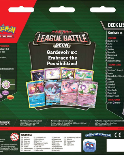 POKÉMON TCG Gardevoir ex League Battle Deck