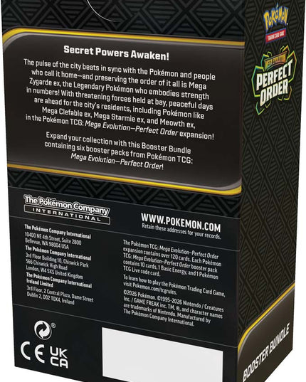 EOI / Pre-Order Pokémon TCG: Mega Evolution— Perfect Order Booster Bundle