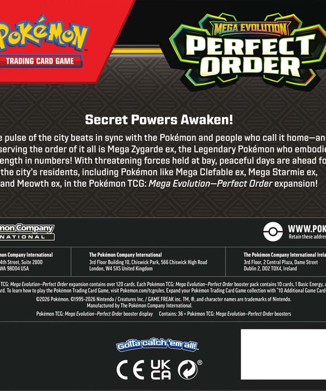 EOI / Pre-Order Pokémon TCG: Mega Evolution-Perfect Order Booster Box