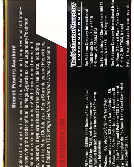 EOI / Pre-Order Pokémon TCG: Mega Evolution-Perfect Order Booster Box